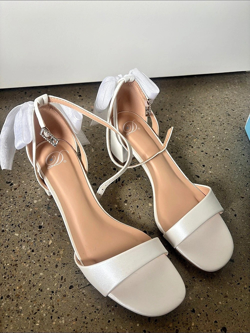 Windsor White Bridal Heels